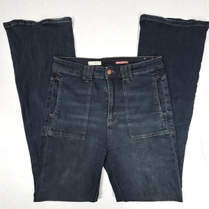 Anthropologie Pilcro The Icon Jeans ausgestellt blau Stretch Denim 29 hoch 30 x 35 gebraucht, in einwandfreiem Zustand - Bild 1 von 11