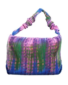 Desigual Pleated TieDye Shoulder Bag Women Blue Handbags - Imagen 1 de 3