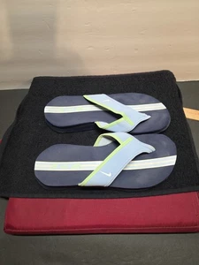 Nike Womens Blue Flip Flops  8W/7M Pre-owned (JT) - Picture 1 of 8