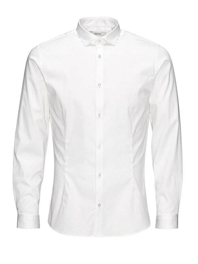 Jack & Jones Parma Shirt - Camicia Super Slim Bianco - Taglia XL Abbigliamento - Immagine 1 di 2