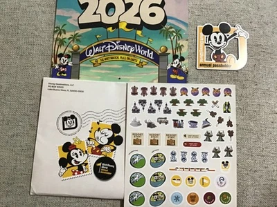 Calendario titular pase anual Disney 2026 con pegatinas e imán 2025 nuevo Foto 1 de 4