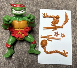 TMNT Raphael with Storage Shell Red Belt gebraucht unvollständig Playmates - Bild 1 von 8