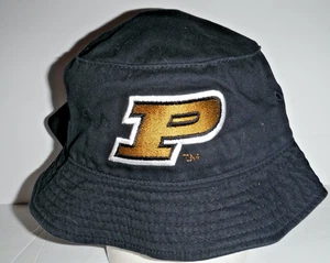 Vintage Purdue Boilermakers University NCAA 90er Bucket Fischer Sonnenhut Neu mit Etikett - Bild 1 von 3