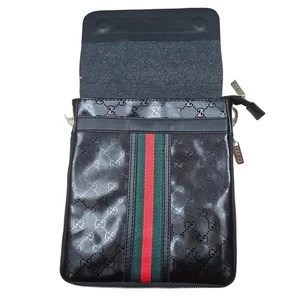 Gucci Bag Black GreenRed Trim Zipper extension rear zipper pouch front pouchREAD - Picture 1 of 9