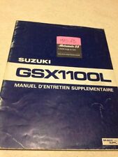 Suzuki GSX1100L 1980 GSX 1100 L supplement revue moto technique manuel atelier