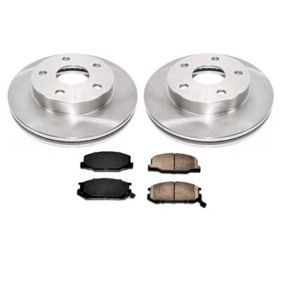 Rotores de disco de freno delanteros 1991-1994 para Toyota Previa con tambores traseros tracción delantera 31048 MD527 Foto 1 de 4