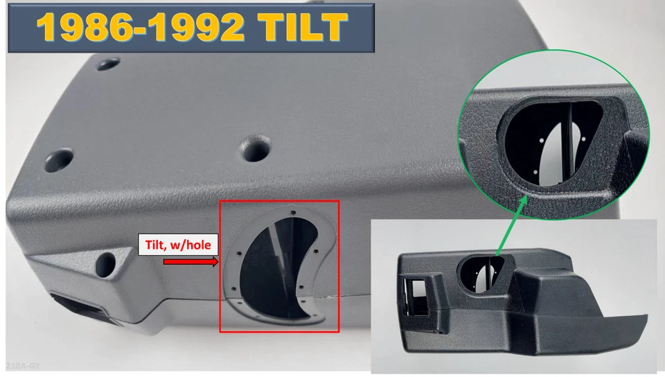 Fits For 1986-92 NISSAN HARDBODY D21 PATHFINDER Steering Column Cover Gray TILT - Image 1 of 4