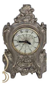 Vintage Art Deco Cherub Gold Painted Clock - Movement By Lanshire -Works - Picture 1 of 6