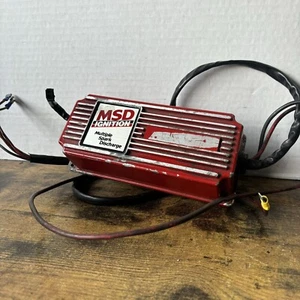 MSD Ignition Multiple Spark Discharge Red CDI Ignition Box - Part No. 8201 USA - Picture 1 of 16
