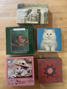 5 Vintage SPRINGBOK, Ceaco, Tuco (sealed) Mini Puzzle Collection, All Complete - Picture 1 of 12