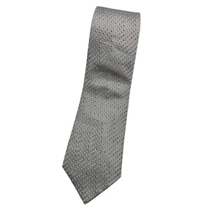 KENZO Silk Tie ITALY Gray Silver Striped W:3.7" EUC - Picture 1 of 4