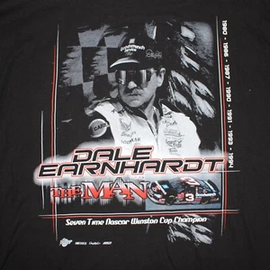 Vintage NASCAR Dale Earnhardt T Shirt Men’s 2XL Black Long Sleeve The Man NWT - Picture 1 of 8