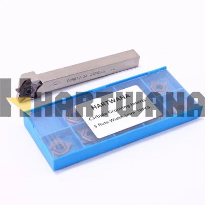 HARTWANA PENTA24N100 Indexable Grooving Insert 5 Flutes 1mm Grooving Tool Holder 12mm
