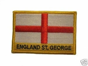 🏴♠��♠��♠�♮♠��♠�� England Borded Flag patch-Iron on orSew - Imagen 1 de 1