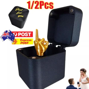 1/2PCS Middle Finger Surprise Gift Box Christmas Novelty Fun Prank Gift SW - Picture 1 of 20