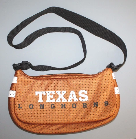 Little Earth Fan-dom Texas Longhorns UT Jersey Mesh Purse NCAA  12" x 6" x 2" Cover
