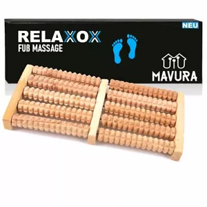 RELAXOX Fußmassageroller Fußmassagegerät Fußroller Holzroller Fuß Massagegerät - Picture 1 of 5