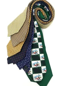 Reino Unido Clásico Para Hombres 7 Piezas Conjunto de Corbata de Seda Pura Paquete - Floral Tejido Liso - 711 D - Imagen 1 de 2