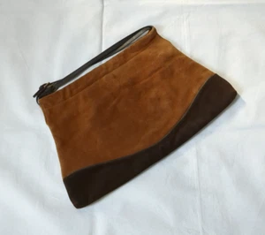 J Jill Gamuza Cuero Cartera Bolso de Mano Bolso de Hombro Marrón - DEFECTUOSO - Imagen 1 de 12