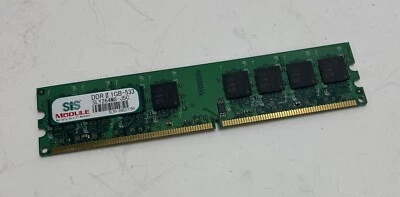 1GB SiS SLY264M8-J5C PC2-5300U 667MHz DDR2 Non-ECC Computer Memory RAM - Image 1 of 4