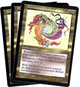MTG Magic the Gathering Card - 3X Suleiman's Legacy - Visions - Rare X3 - Picture 1 of 7
