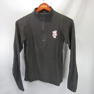 Pullover Boxercraft University of Wisconsin Badgers 1/4 cremallera negro pequeño - Imagen 1 de 6