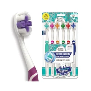 Ergonomic Sensitive Toothbrush, 8000+ Softex Bristles, ADA Approved, 6 Pack - Picture 1 of 6