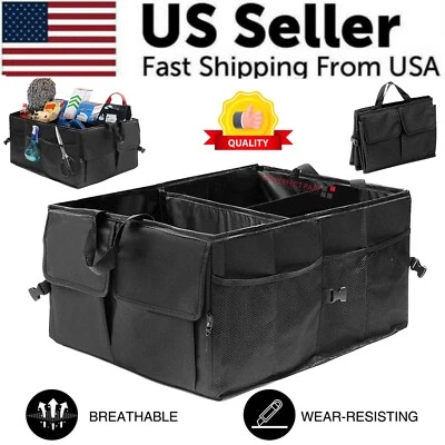 Trunk Cargo Organizer Folding Storage Collapse Bag Bin For Car Truck SUV 40L US - Image 1 of 4