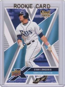 EVAN LONGORIA Upper Deck X ROOKIE CARD Rays Baseball 2008 RC San Francisco Giant - Picture 1 of 2