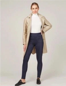 Spanx Faux Suede Leggings Classic Navy Blue Size Small Petite NWT - Picture 1 of 11