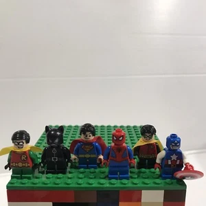 LEGO DC & Marvel Super Heroes Short Legs Minifigures Lot of 6 - Picture 1 of 2