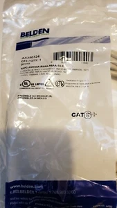 BELDEN PREMIUM ULTRA HIGH SPEED CAT6 NETWORK LAN PATCH CORD - CABLE 10FT - Picture 1 of 2