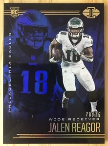 Jalen Reagor 2020 Illusions #29 Trophy Collection Blue Parallel #70/75 RC Eagles - Picture 1 of 2