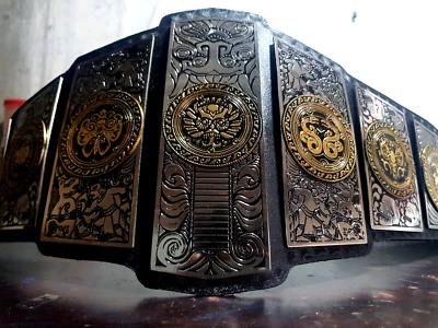 Cinturón título réplica campeonato regalo subterráneo LUCHA 2 MM latón Foto 1 de 4