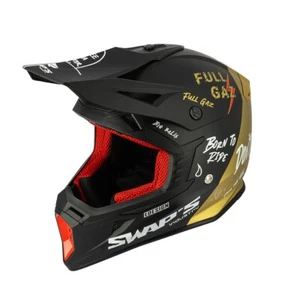 Helmet SWAP'S CROSS - Blur S818 Black Gold - Imagen 1 de 4