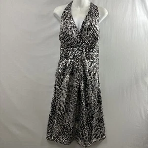 Donna Ricco Dress Plus 16W Halter Shimmer Pleated Padded Bra NEW - Picture 1 of 20