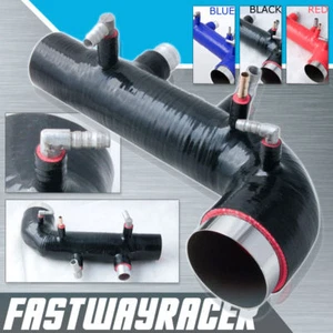 WRX STI Forester EJ20 EJ25 TD05 16G 20G Bolt On Black Turbo Inlet Silicone Hose - Picture 1 of 1