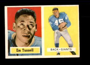 1957 Topps #35 Emlen Tunnell casi nuevo - Imagen 1 de 2