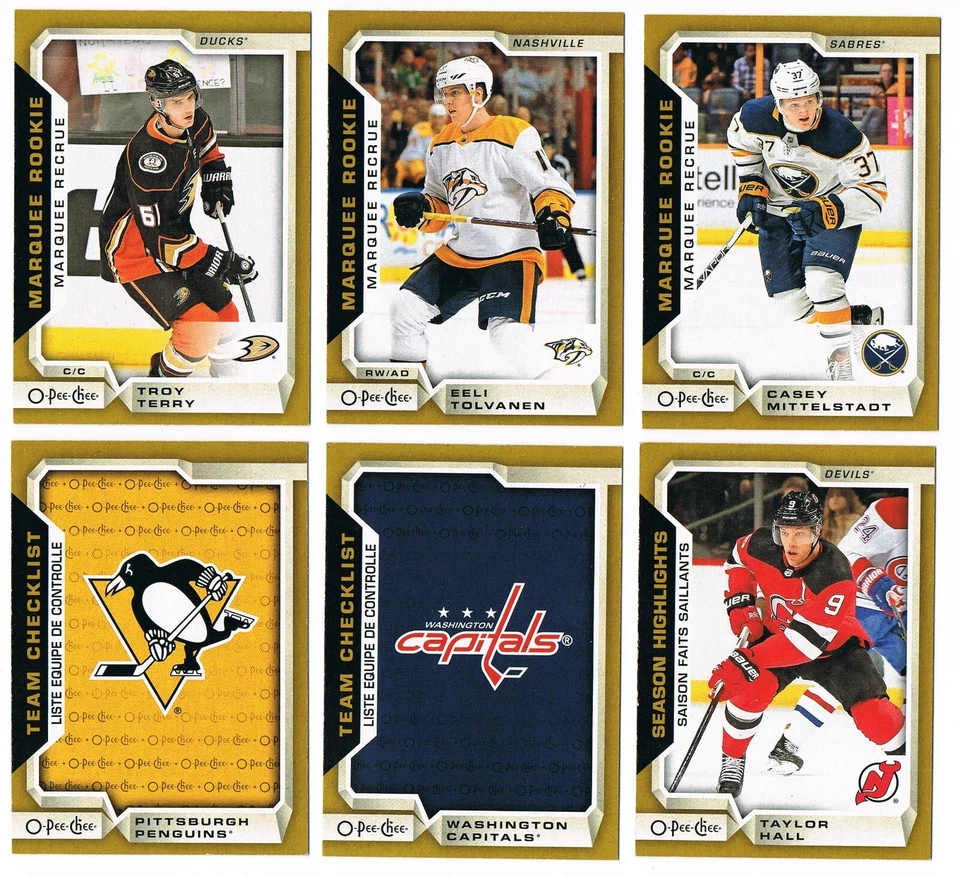 2018-19 18-19 O-Pee-Chee OPC Gold Rookie & High Numbers 501-600 Pick From List - Image 1 of 1