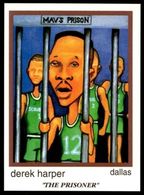 1993-94 First Amendment Publishing Skinnies Derek Harper Dallas Mavericks #47 - Image 1 of 2