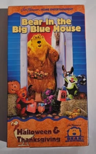 bear in the big blue house HALLOWEEN & THANKSGIVING VHS VIDEOTAPE - Imagen 1 de 2