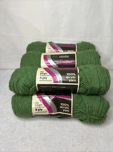 Lot 6 Vtg Sears Renee Heather Yarn - 3 oz 4 ply - Seafoam Green Same Dye Lot - Picture 1 of 10
