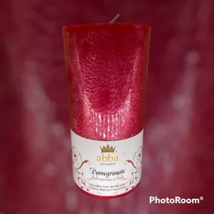 POMEGRANATE CANDLE PILLAR 6" - Picture 1 of 5