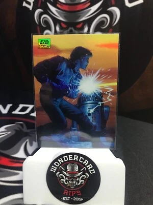 2024 Topps Chrome Star Wars Galaxy - LUKE SKYWALKER AND R2-D2 - REFRACTOR - #50 - Image 1 of 2