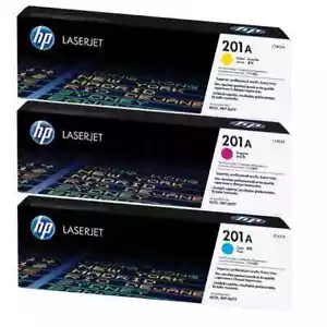 HP 201A Cyan/Magenta/Yellow Standard Yield Toner Cartridge, Pack Of 3 - Picture 1 of 1