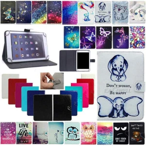 Custodia in pelle universale per tablet Amazon Kindle Fire HD 10 2022 2021 2019 - Foto 1 di 33