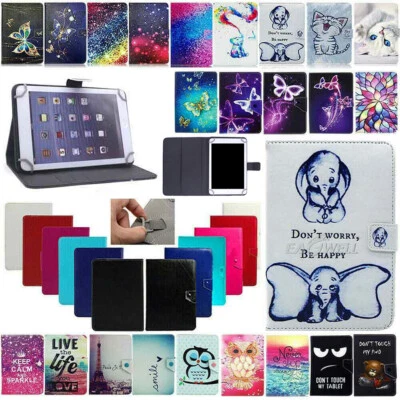 For Amazon Kindle Fire HD 10 2022 2021 2019 Tablet Universal Leather Case Cover - Image 1 of 4