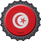 Drapeau tunisien nouveauté bouteille en métal bouchon cercle aluminium plaque panneau décoration murale