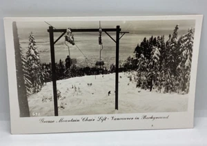 Postcard Vancouver RPPC Grouse Mountain Chair Lift BC Canada L119 - Bild 1 von 2