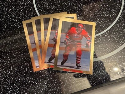 5   1990-91 ERIC LINDROS OSHAWA GENERALS OHL GOLD BORDER PRE ROOKIE RC CARD - Image 1 of 3